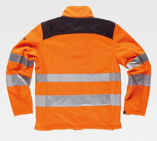 Chaqueta Softshell Alta visibilidad reflectante naranja - TC2930