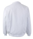Chaqueta de trabajo forrada y acolchada para el frío de color blanca son bolsillos exteriores en uniforma  - V256002
