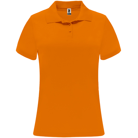 Polo Técnico Entallado Mujer Naranja - LY0410